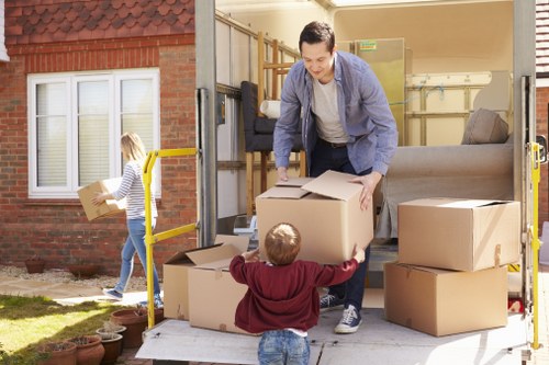 Removal team loading furniture for a same day move in West Hampstead