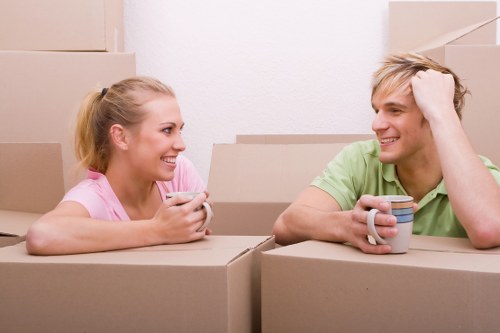 West Hampstead removal service preparing boxes and furniture