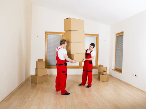 Packed removal van ready for a move in West Hampstead