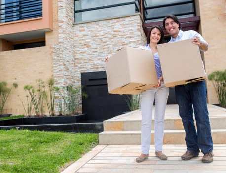 Professional man and van service handling office items in West Hampstead