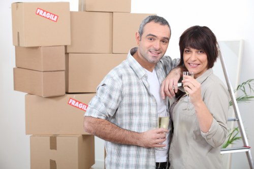 Removal van supporting a local move near West Hampstead